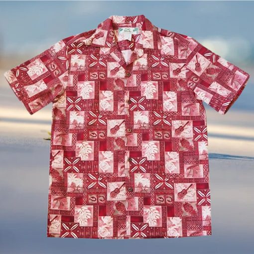 Tropic Vision Red High Quality Hawaiian Shirt