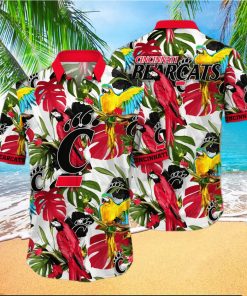 Tropical Aloha NCAA Cincinnati Bearcats Hawaiian Shirt Birds And Palm Leaves