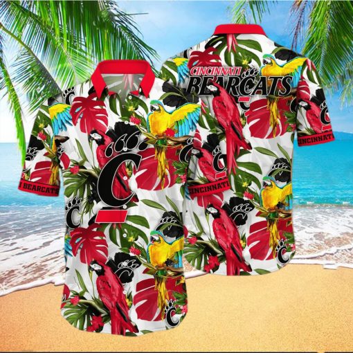 Tropical Aloha NCAA Cincinnati Bearcats Hawaiian Shirt Birds And Palm Leaves