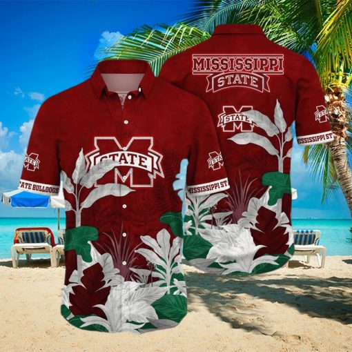 Tropical Aloha NCAA Mississippi State Bulldogs Hawaiian Shirt Gift For Beach Trip