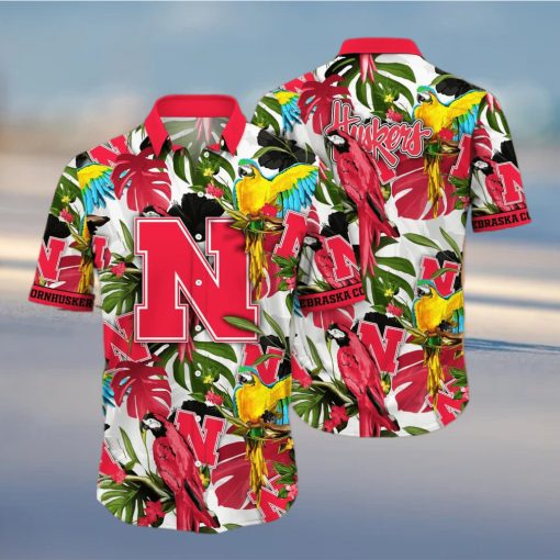 Tropical Aloha NCAA Nebraska Cornhuskers Hawaiian Shirt Summer Vacation Gift