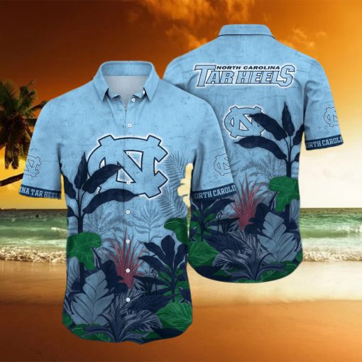 Tropical Aloha NCAA North Carolina Tar Heels Hawaiian Shirt Beach Gift For Dad