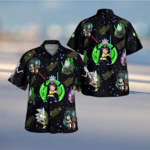Tropical Aloha Rick And Morty Hawaiian Shirt Gift For Beach Trip