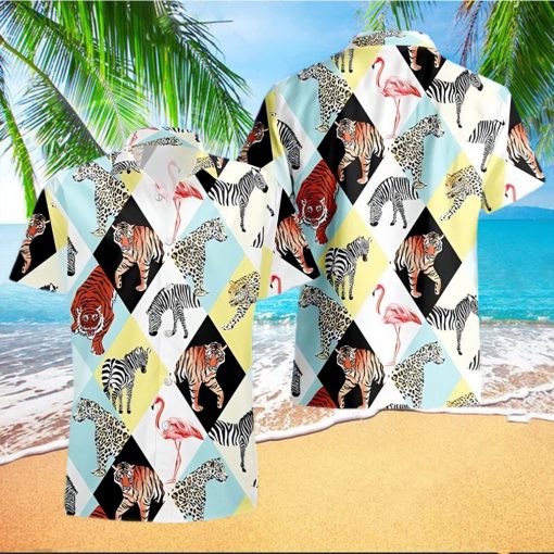 Tropical Animals And Bird Hawaiian Shirt Vacation Gift For Lover Animal