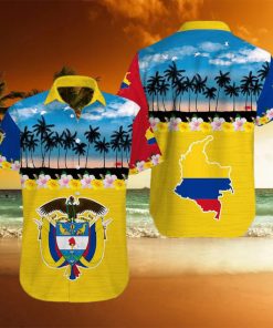 Tropical Beach Colombia Aloha Hawaiian Shirts Dh