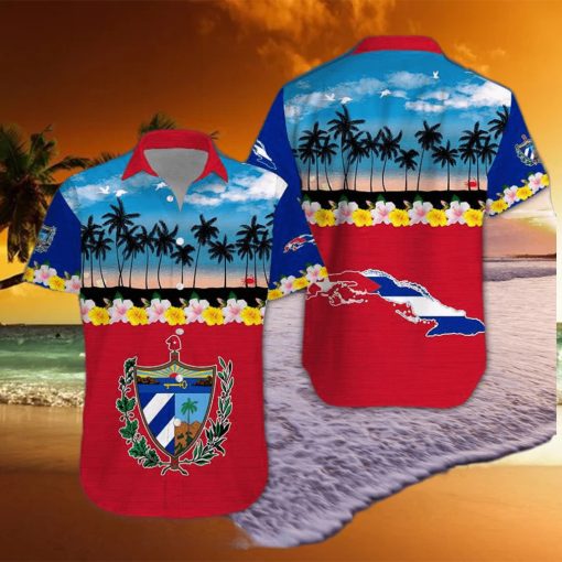 Tropical Beach Cuba Aloha Hawaiian Shirts Dh