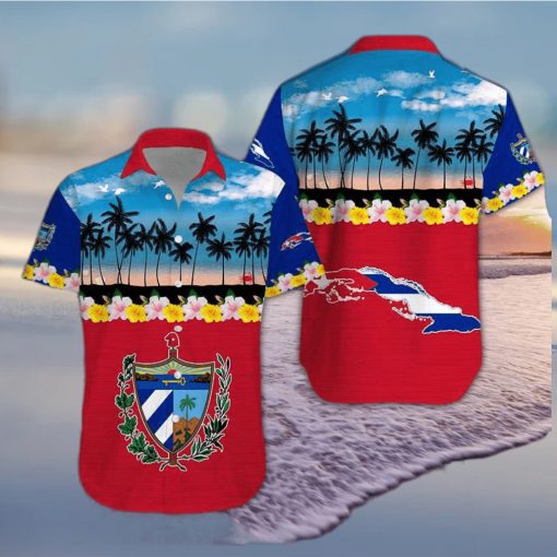 Tropical Beach Cuba Aloha Hawaiian Shirts