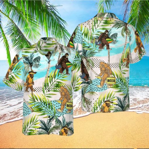 Tropical Bigfoot Summer Hawaiian Shirt