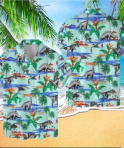 Tropical Dinosaur Hawaiian Shirt For Men Women Summer Aloha