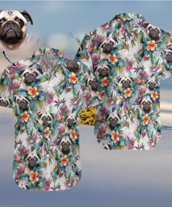 Tropical Flowers Customized Face For Gift Hawaiian Shirts