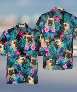 Tropical French Bulldog Hawaiian Shirt