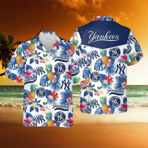 Tropical Fruit Flower New York Yankees Hawaiian Shirt MLB Gifts