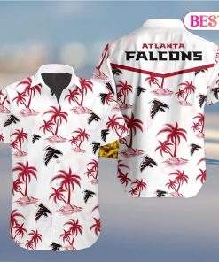 Tropical NFL Atlanta Falcons Button Shirt