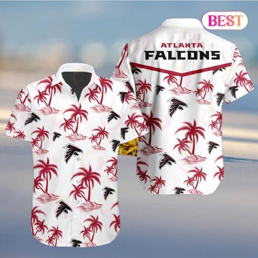 Tropical NFL Atlanta Falcons Button Shirt