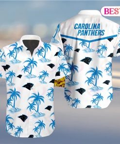 Tropical NFL Carolina Panthers Button Shirt