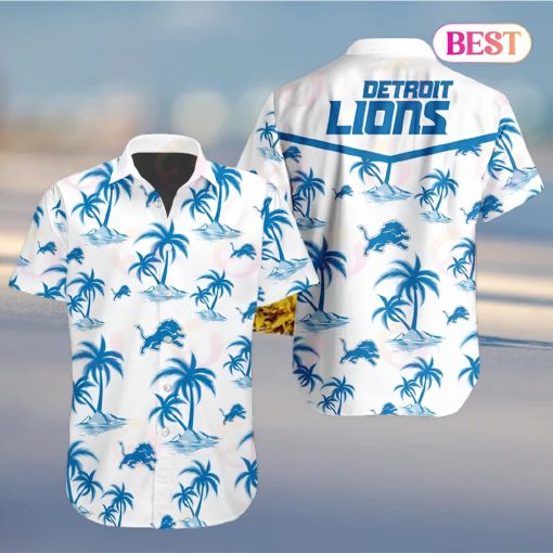 Tropical NFL Detroit Lions Button Shirt