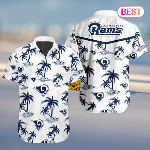 Tropical NFL Los Angeles Rams Button Shirt