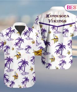 Tropical NFL Minnesota Vikings Button Shirt