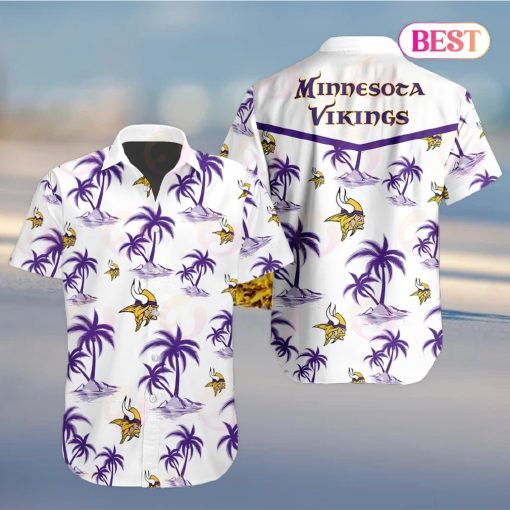 Tropical NFL Minnesota Vikings Button Shirt