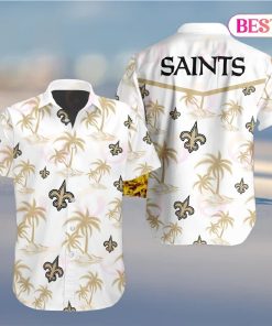 Tropical NFL New Orleans Saints Button Shirt