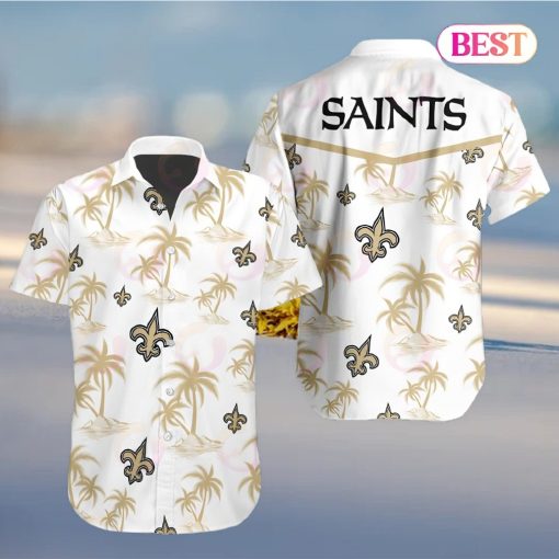 Tropical NFL New Orleans Saints Button Shirt