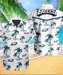 Tropical NFL Philadelphia Eagles Button Shirt