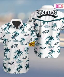 Tropical NFL Philadelphia Eagles Button Shirt