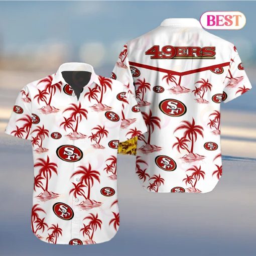 Tropical NFL San Francisco 49ers Button Shirt