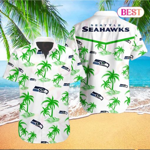 Tropical NFL Seattle Seahawks Button Shirt