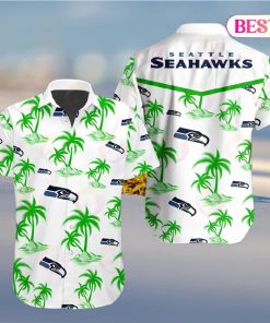 Tropical NFL Seattle Seahawks Button Shirt