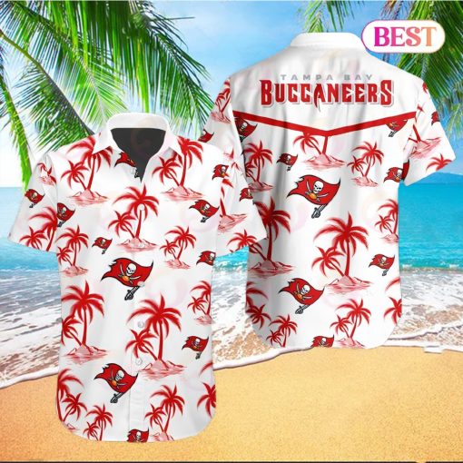 Tropical NFL Tampa Bay Buccaneers Button Shirt