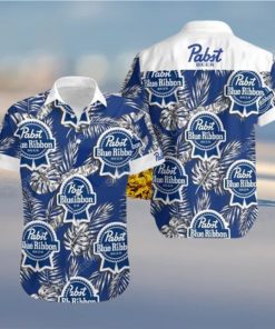 Tropical Pabst Blue Ribbon Beer Trending Summer Hawaiian Shirt