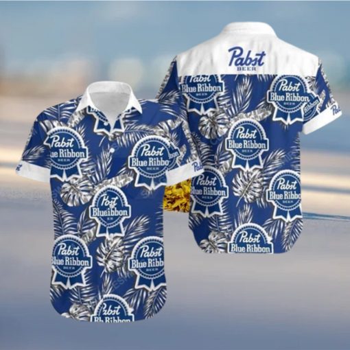 Tropical Pabst Blue Ribbon Beer Trending Summer Hawaiian Shirt