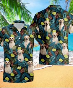 Tropical Palm Leaves And Bananas Hawaiian Shirt Pet Dog Hawaii Summer Vacation