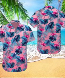 Tropical Pink Flamingo Pink Unique Design Unisex Hawaiian Shirt