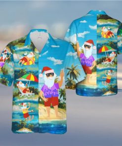 Tropical Santa Hawaiian Shirt