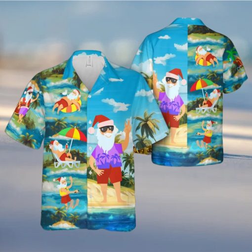 Tropical Santa Hawaiian Shirt