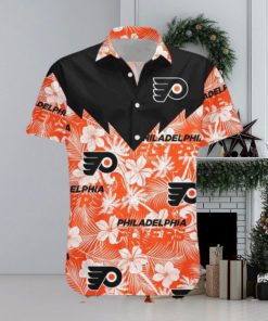 Tropical Seamless Design Philadelphia Flyers Hawaiian NHL Shirt