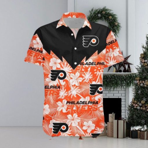 Tropical Seamless Design Philadelphia Flyers Hawaiian NHL Shirt