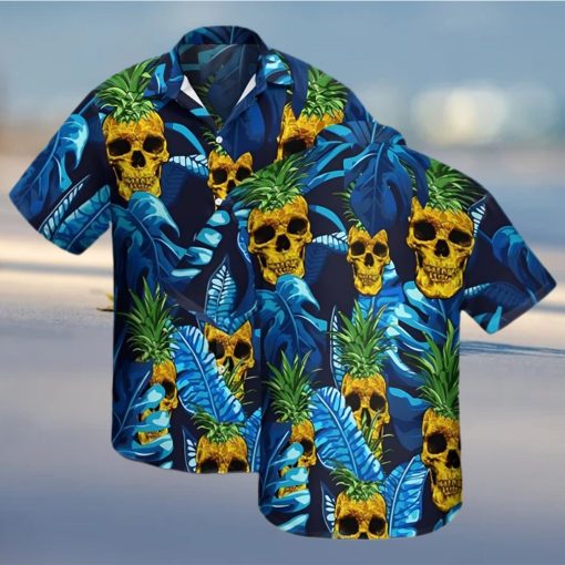 Tropical Skull Pineapple Hawaiian Shirt