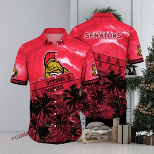 Tropicaltime Aloha Shirt – Ottawa Senators NHL Hawaiian Look