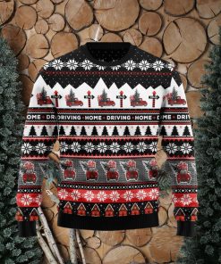 Truck Driving Home Best Gift Ugly Christmas Sweater