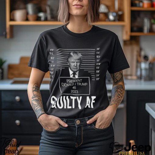 Trump Mugshot GA Guilty Af 2023 Tshirt   Trump Guilty af Tshirt   Funny Trump Georgia Judge Trial Votes Bella Canvas 3001 Unisex Shirt