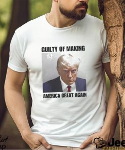 Trump mugshot republican guilty of making America great again conservative political photo design t shirt