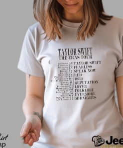 Ts The Eras Tour T Shirt 2023 Shirt Midnights Album Sweatshirt Classic