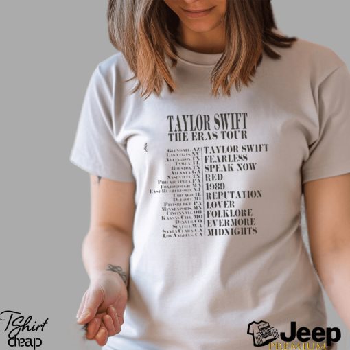 Ts The Eras Tour T Shirt 2023 Shirt Midnights Album Sweatshirt Classic