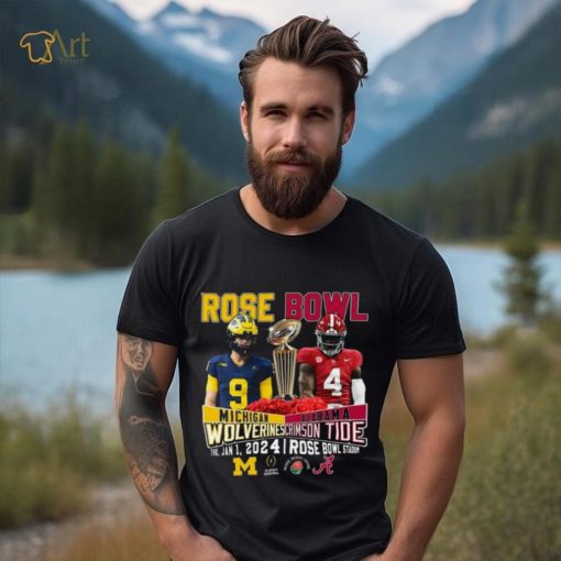 Rose Bowl Michigan Wolverines Vs Alabama Crimson Tide Thu, Jan 1, 2024 Rose Bowl Stadium T Shirt