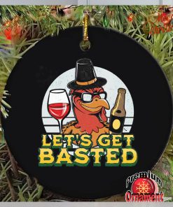 Turkey wine let’s get basted ornament