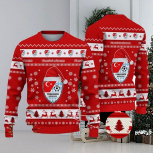 Türkgücü München 3D Ugly Christmas Sweater For Men And Women Sport Fans