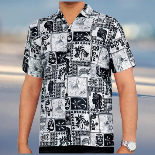 Turtle Black Awesome Design Hawaiian Shirt